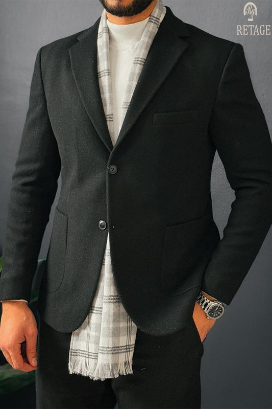 Black Tweed Blazer
