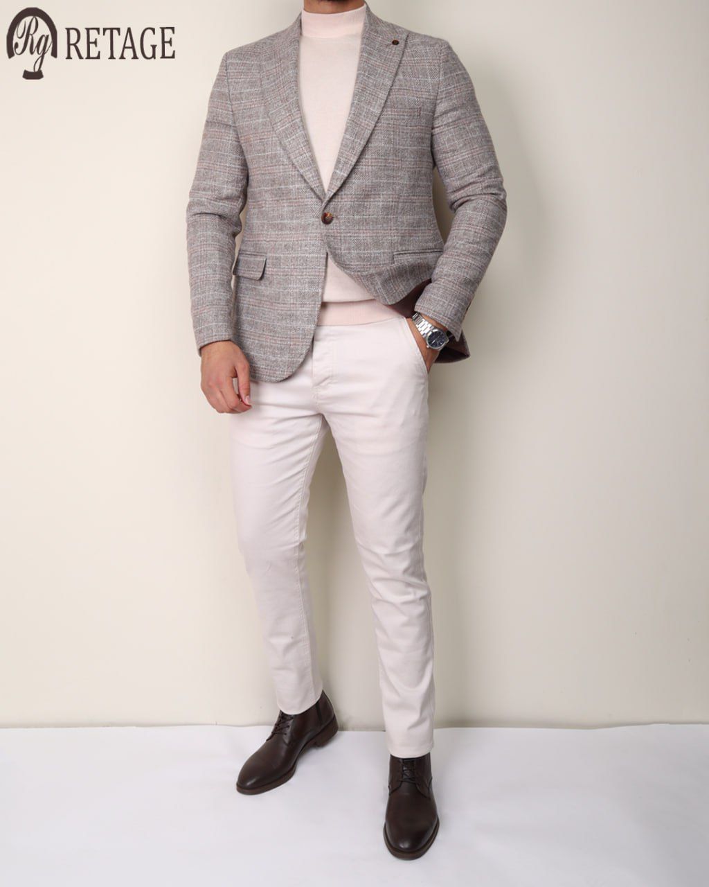 Grey Wool Blazer