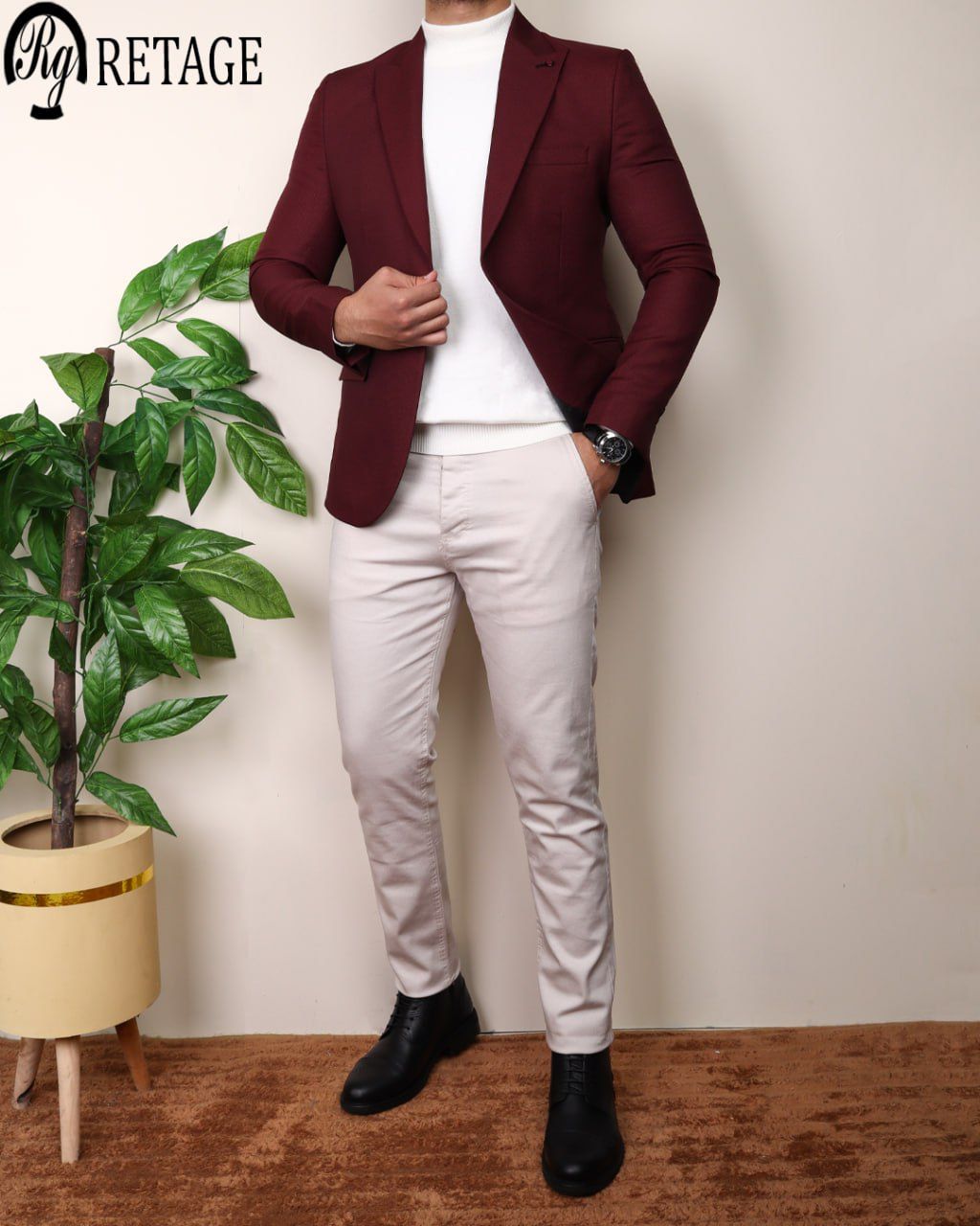Burgundy Blazer