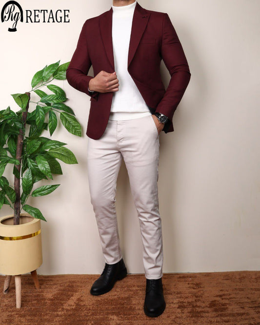 Burgundy Blazer