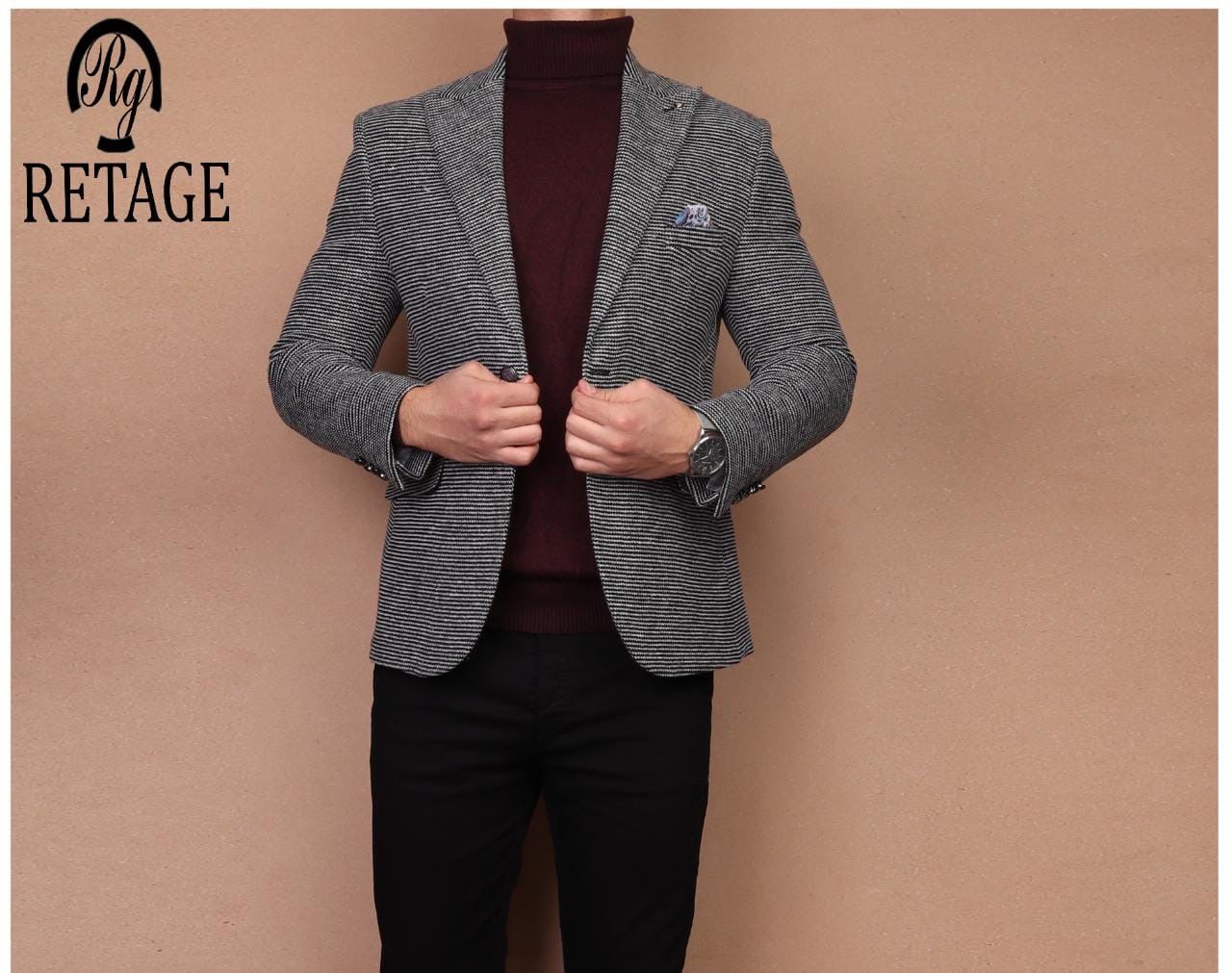 Gray Wool Blazer