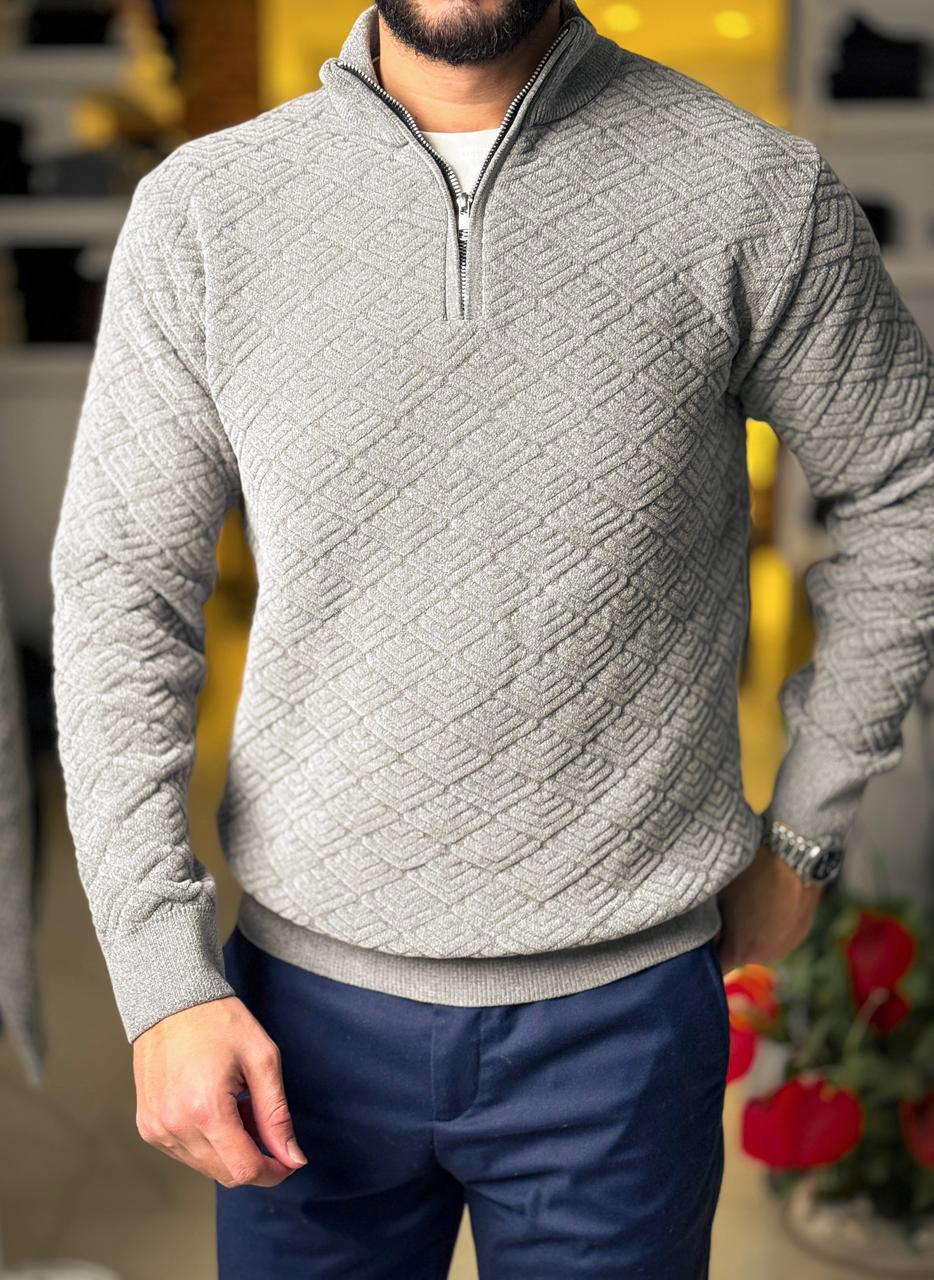 Velvet Pullover - Grey