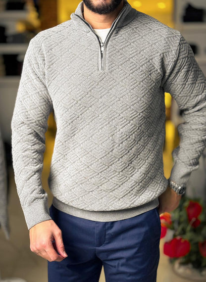 Velvet Pullover - Grey