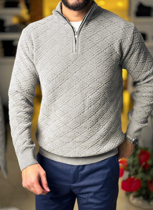 Velvet Pullover - Grey