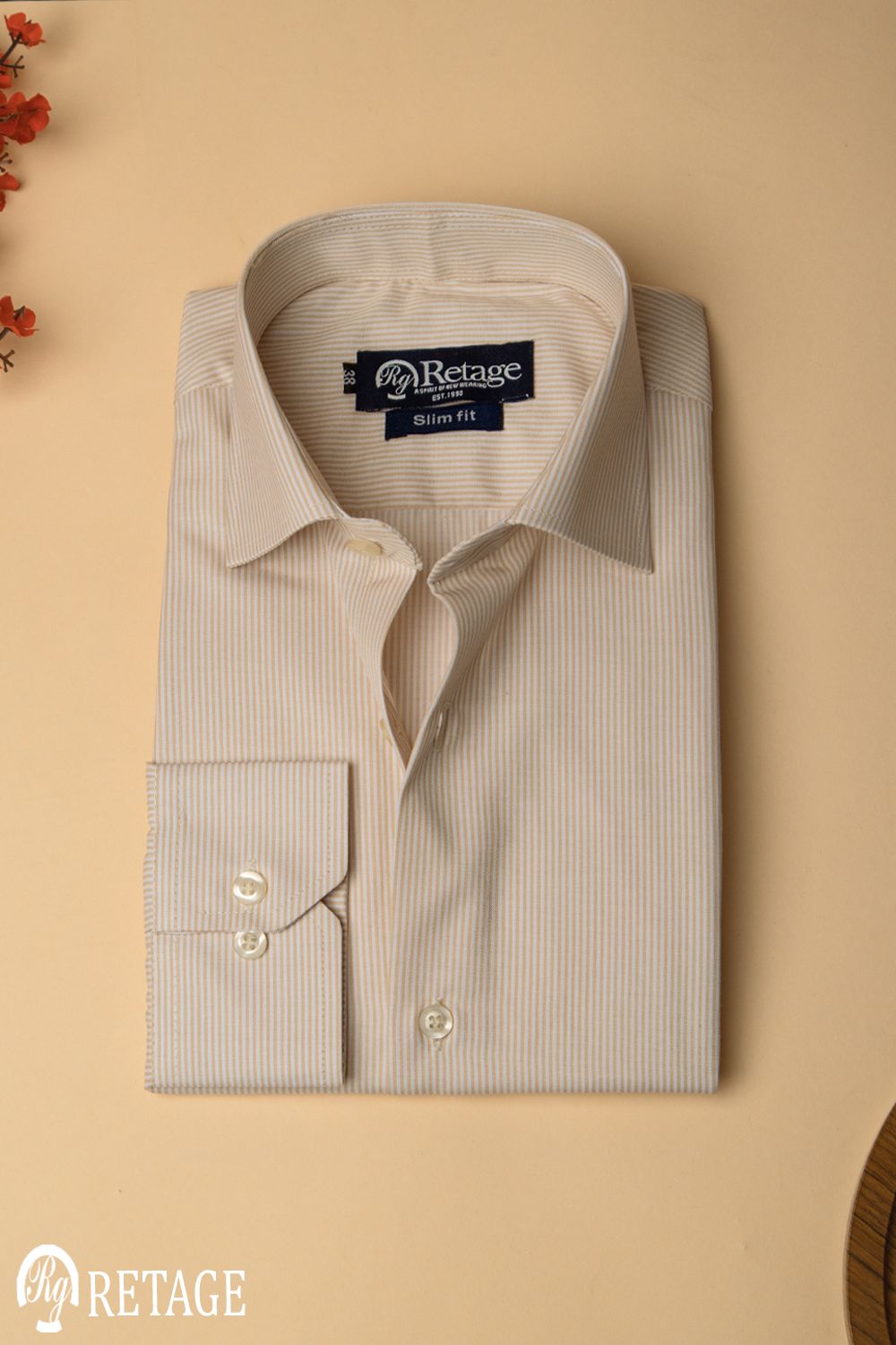 Striped shirt - Beige