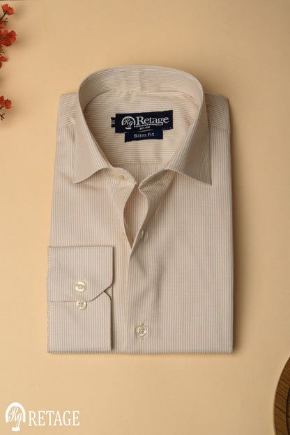 Striped shirt - Beige