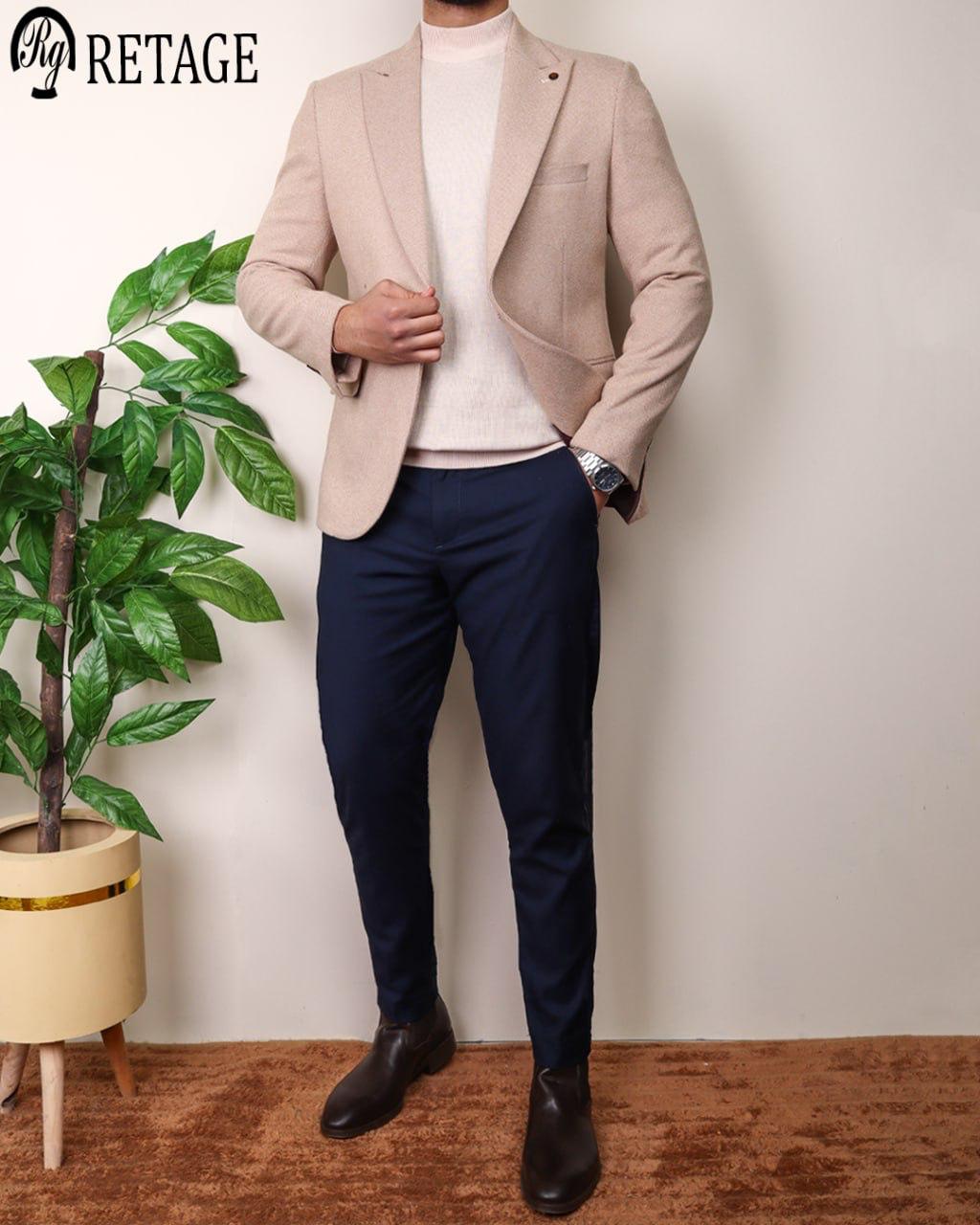 Wool Blazer - Beige