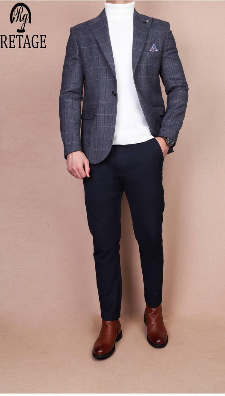 Grey Wool Blazer
