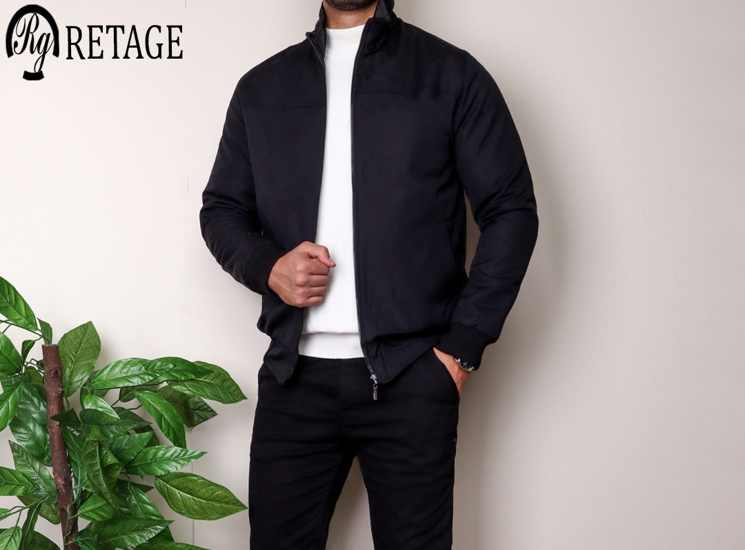 Double-Face Sweater - Black