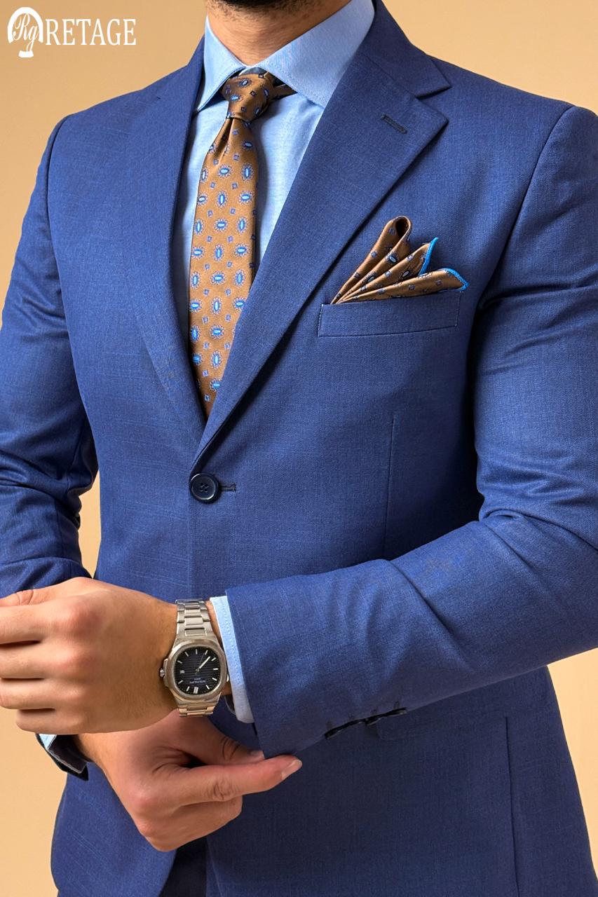 Plaid Suit - Blue