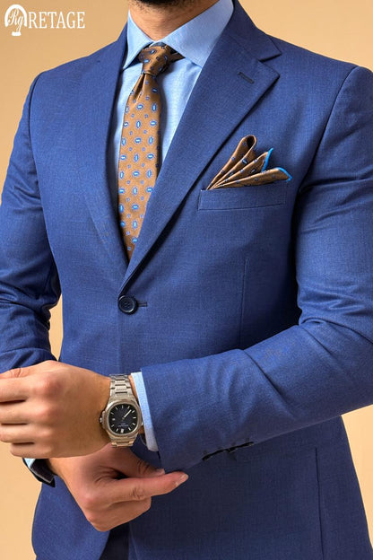 Plaid Suit - Blue