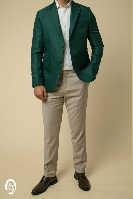 Summer linen Blazer - Olive