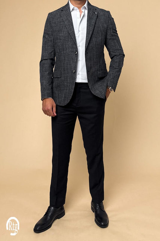 Summer linen Blazer - Dark Grey