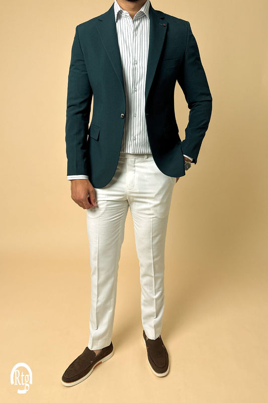Lycra Blazer -  Petroluem