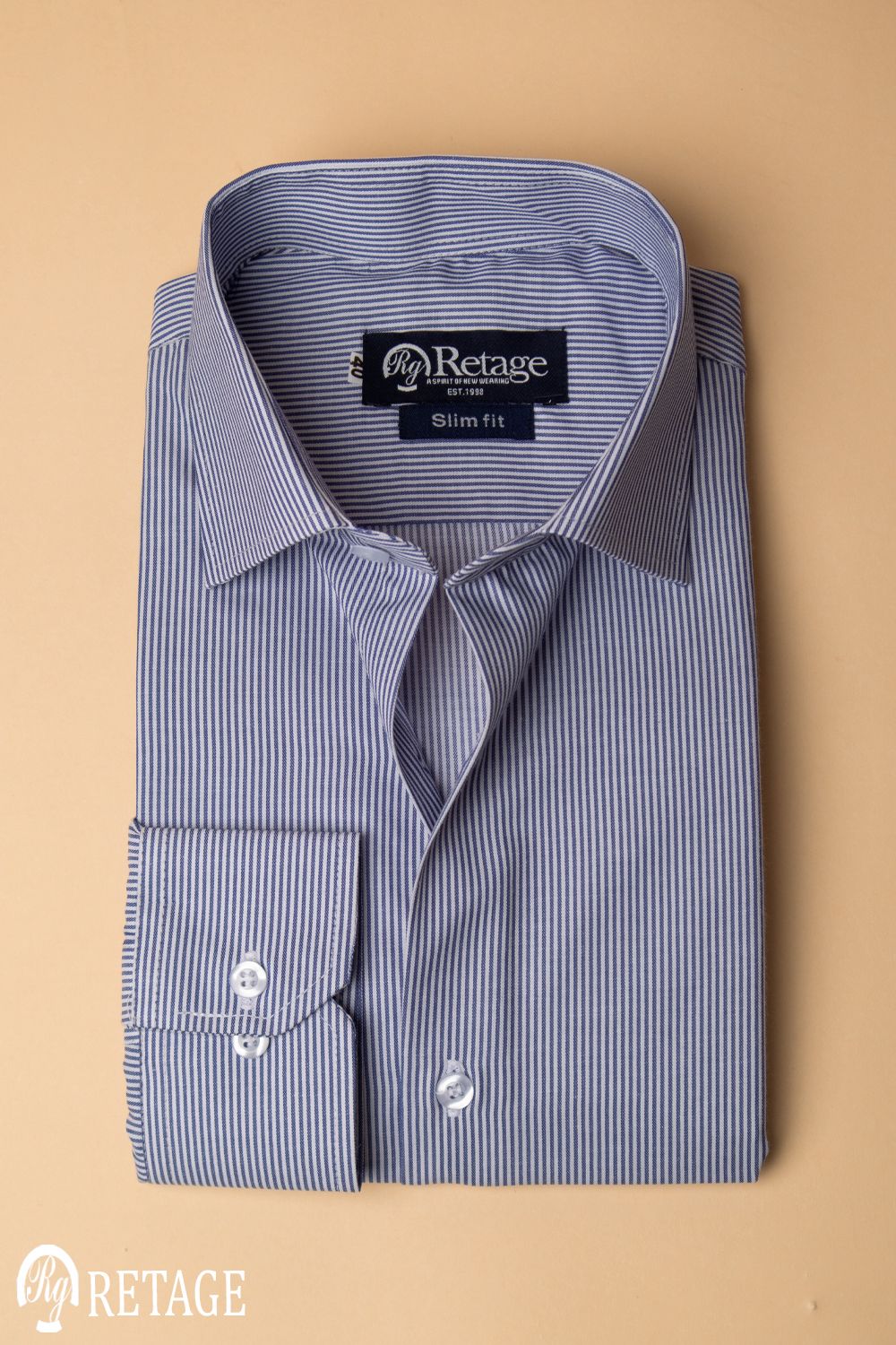 Striped shirt- Navy