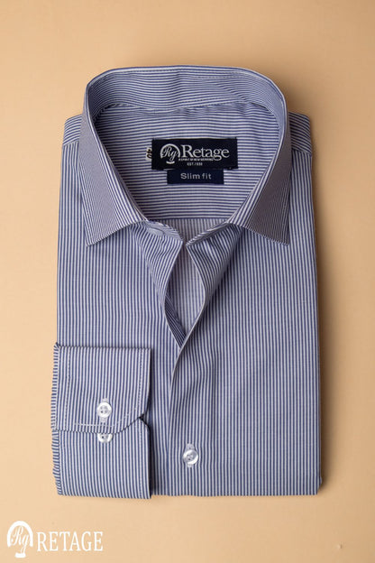 Striped shirt- Navy