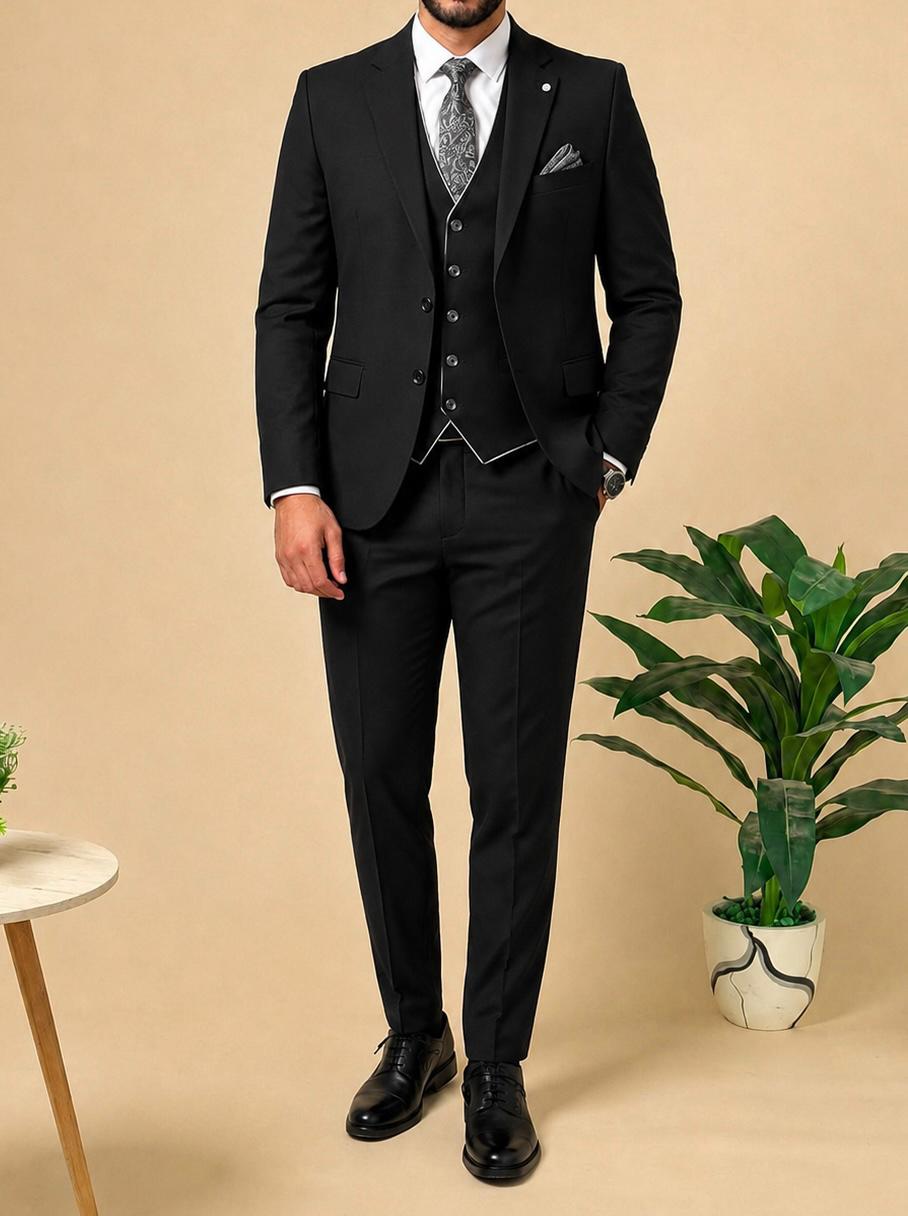 Classic 3-piece suit - Black