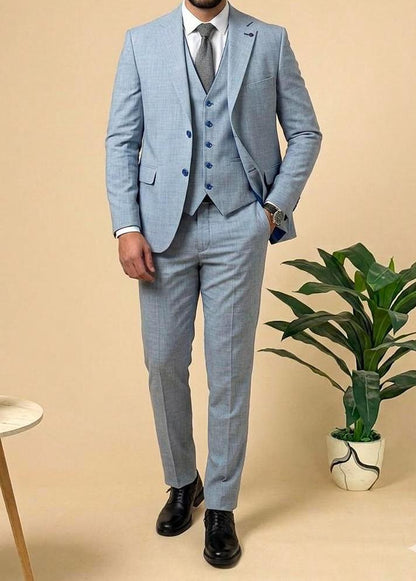 Classic 3-piece suit - Baby blue