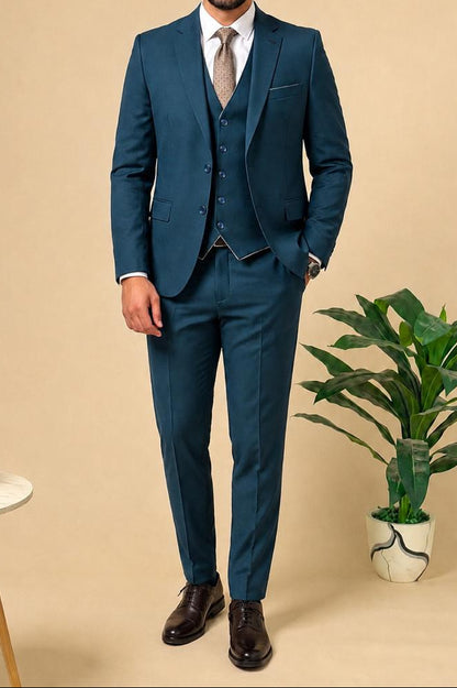 Classic 3-piece suit - Petroleum