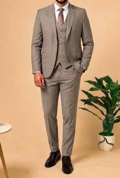 Classic 3-piece suit - Cafe