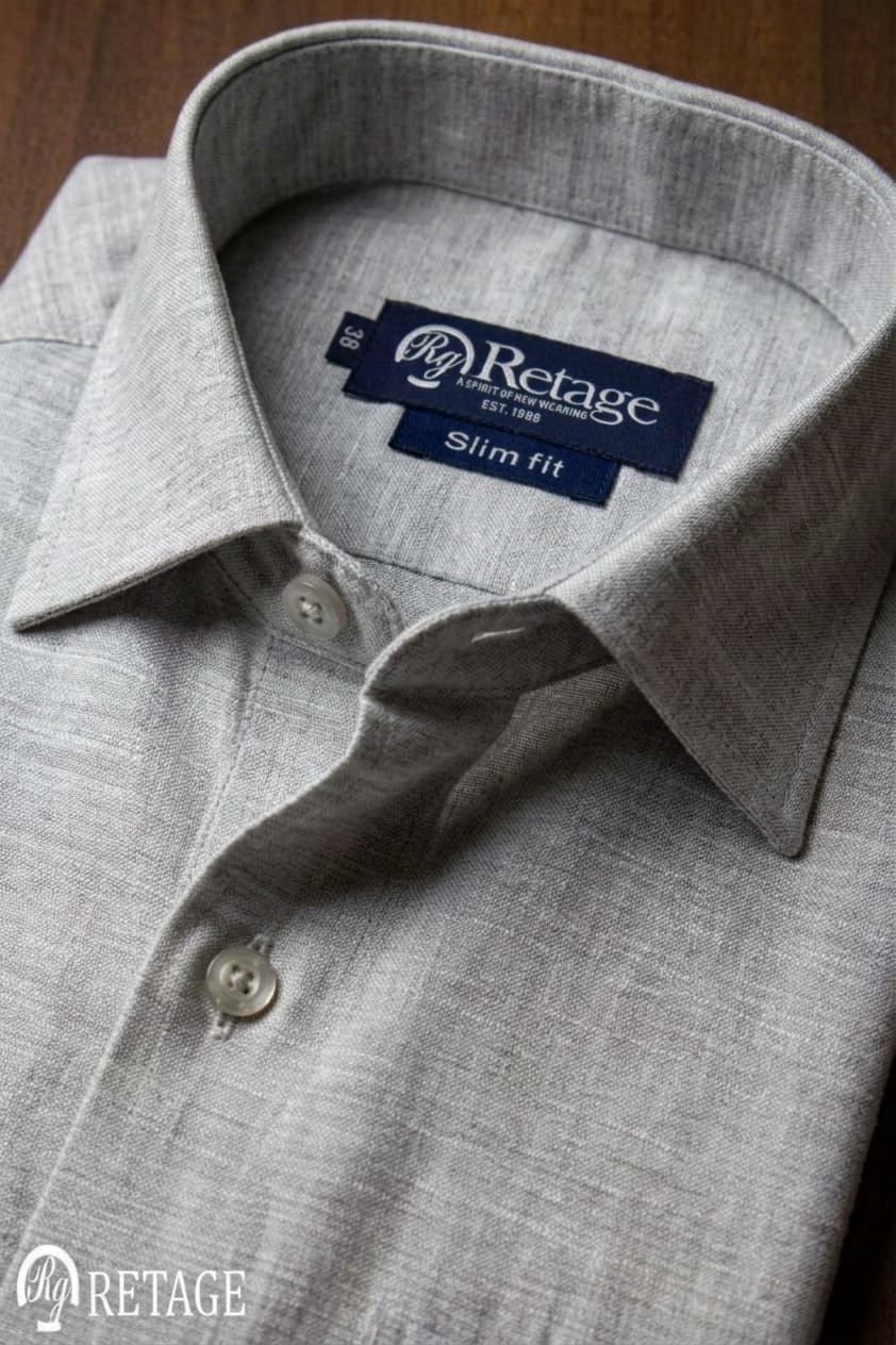Linen Shirt -Grey