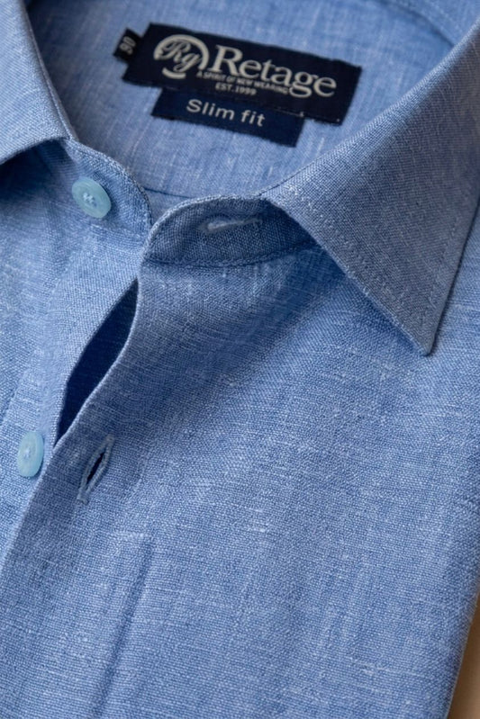 Linen Shirt - Blue