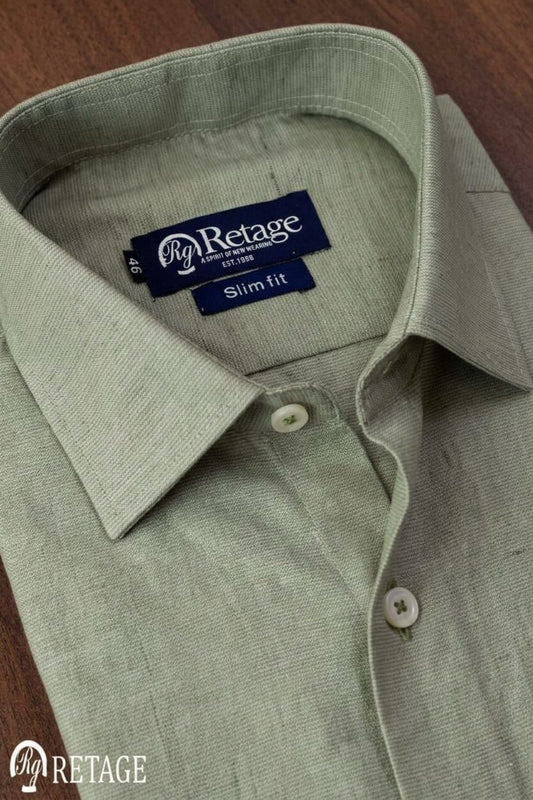 Linen Shirt - Olive