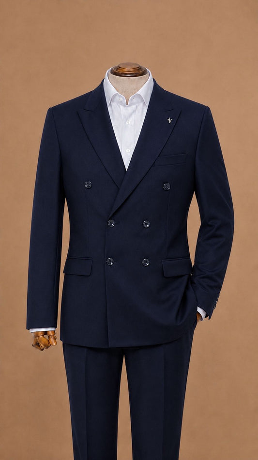 Double-Breasted Suit Navy
