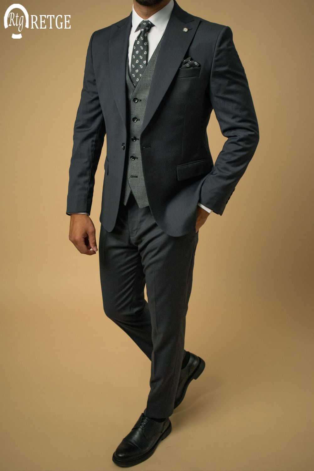 3-Piece Suit Dark Gray