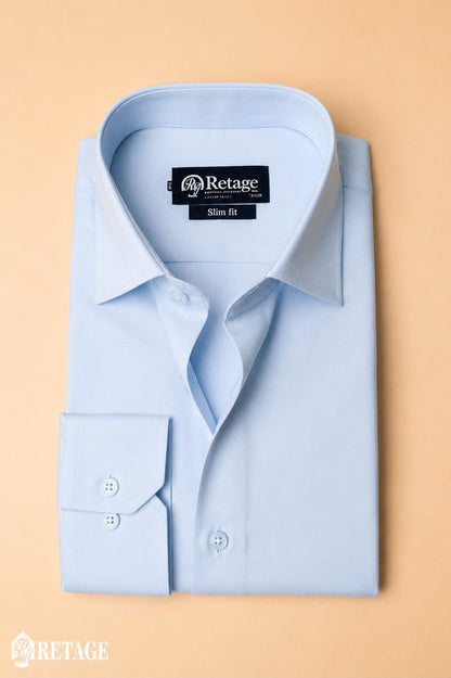 Cotton shirt- Baby blue