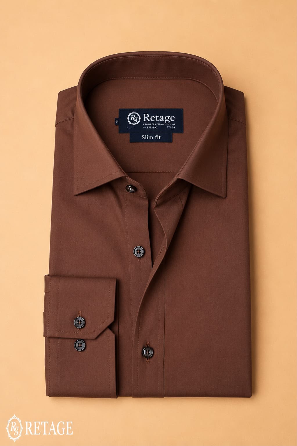 Cotton shirt- Brown