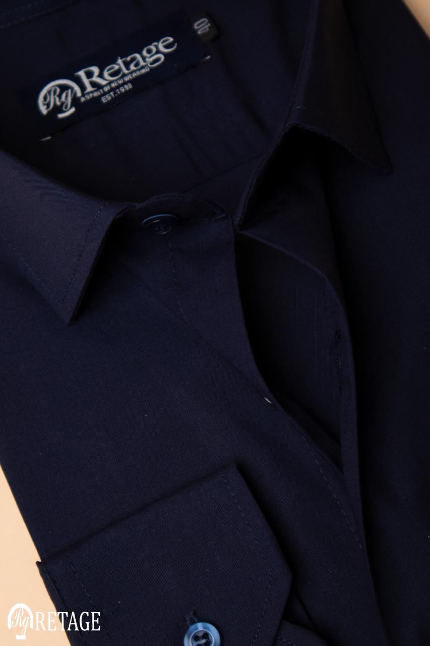 Cotton shirt-Navy