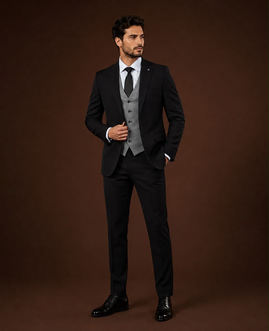 3-Piece Suit Black