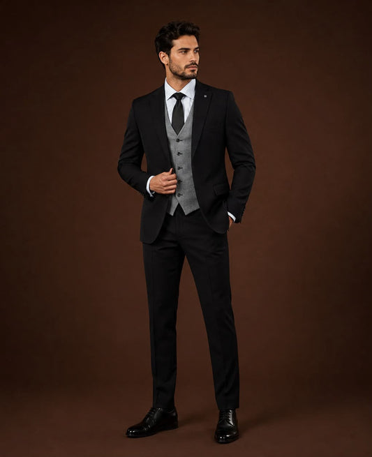 3-Piece Suit Black