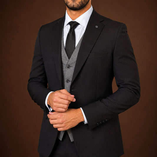 3-Piece Suit Black
