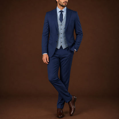 3-Piece Suit Bule