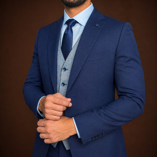 3-Piece Suit Bule