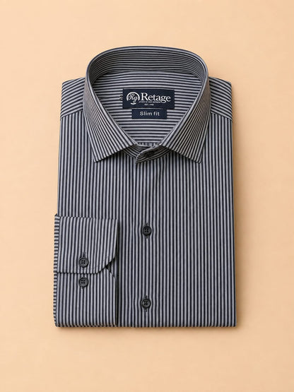 Black Striped Shirt