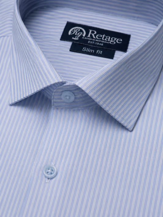 Baby Blue Striped Shirt