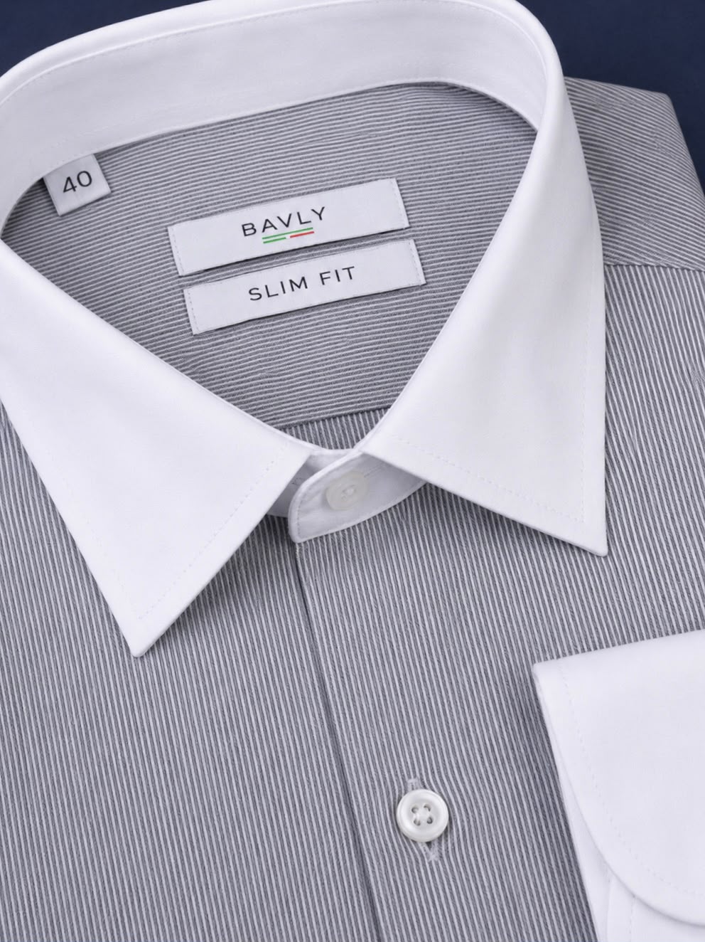Collared Cuff Shirt - Dark Gray