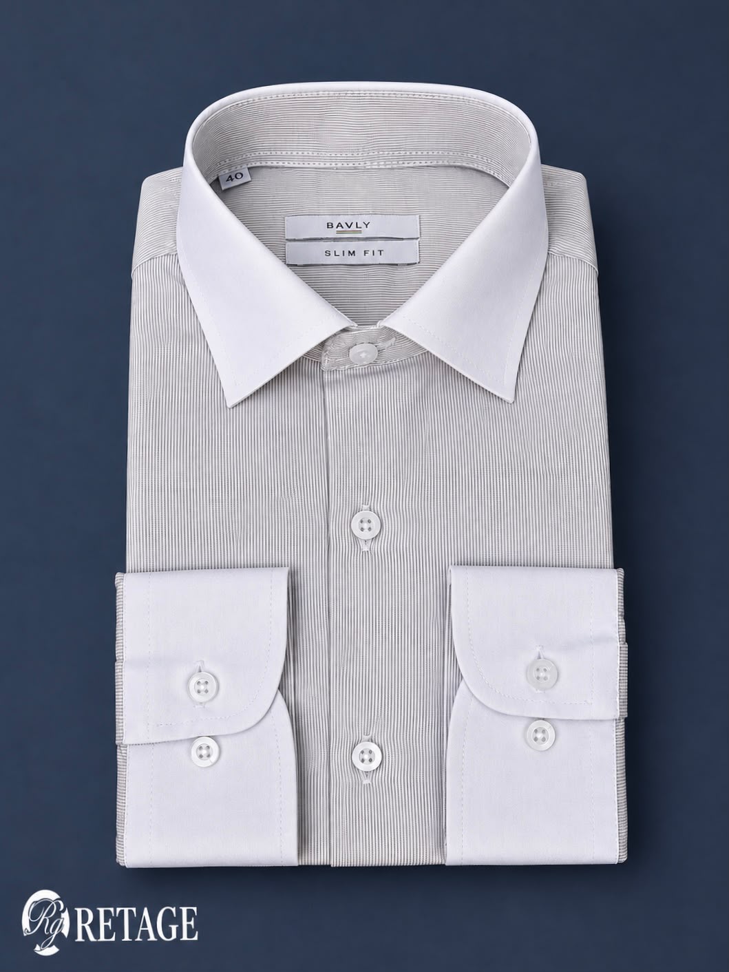 Collared Cuff Shirt - Beige