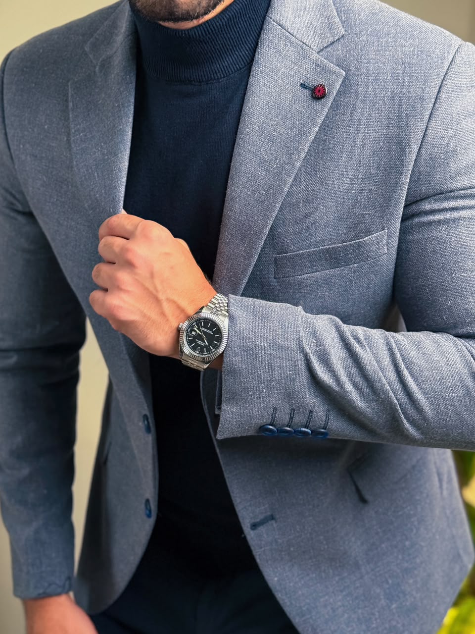 Autumn Blazer - Baby Blue