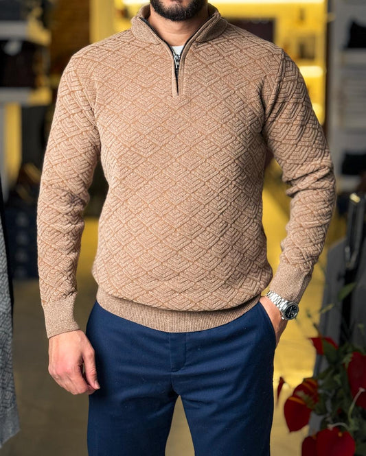 Velvet Pullover - Beige