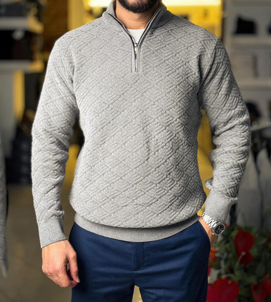 Velvet Pullover - Grey