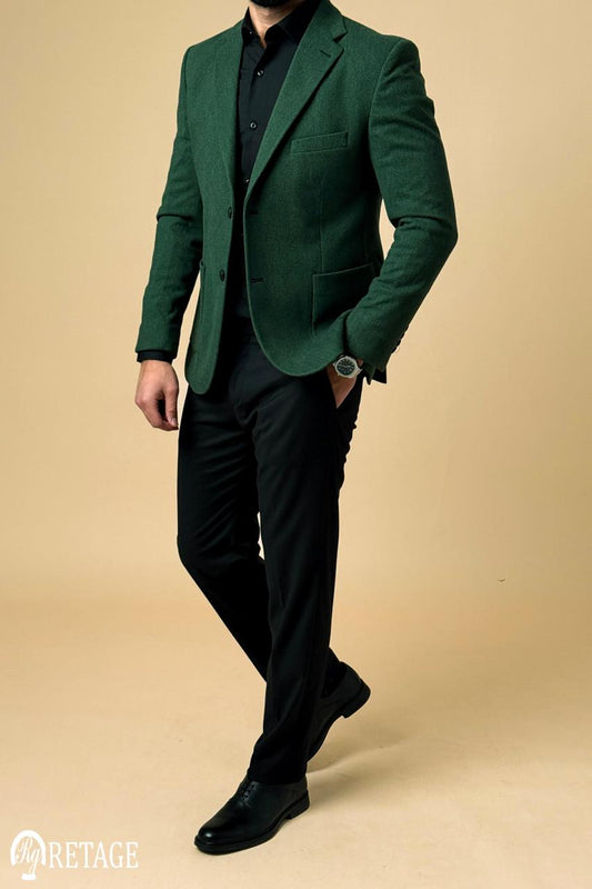 Olive Tweed Blazer