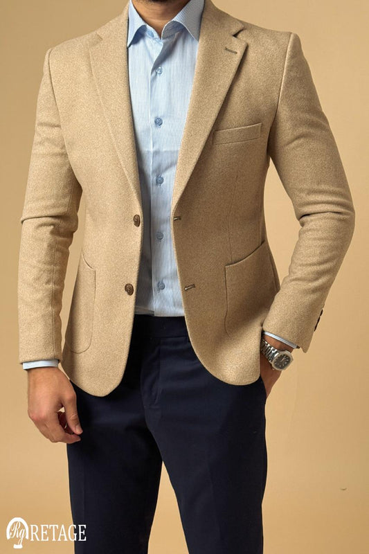 Beige Tweed Blazer