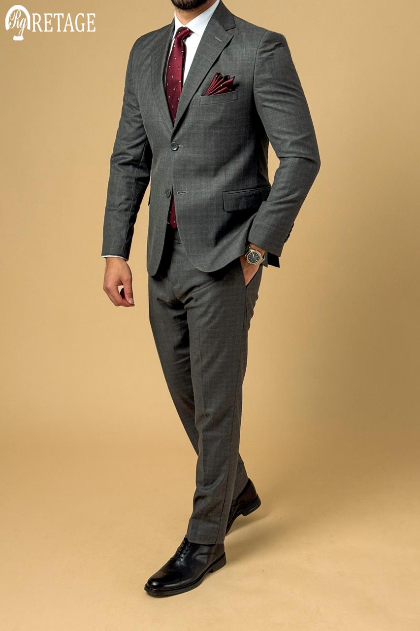 Plaid Suit - Gery