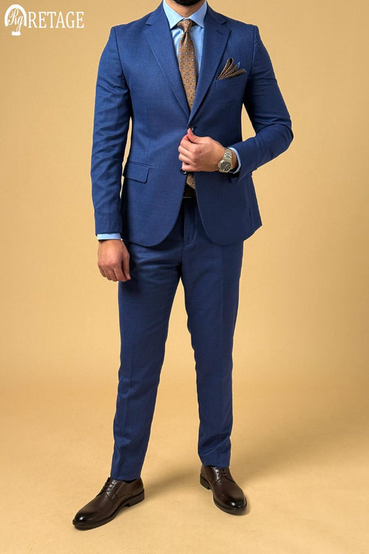 Plaid Suit - Blue