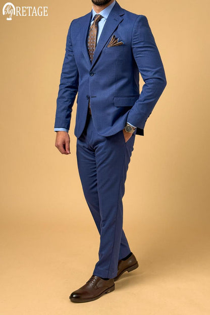 Plaid Suit - Blue