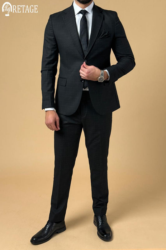 Plaid Suit - Black